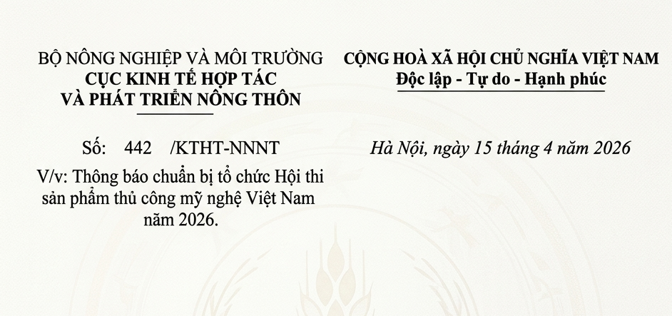 Phát động Hội thi sản phẩm thủ công mỹ nghệ Việt Nam năm 2026